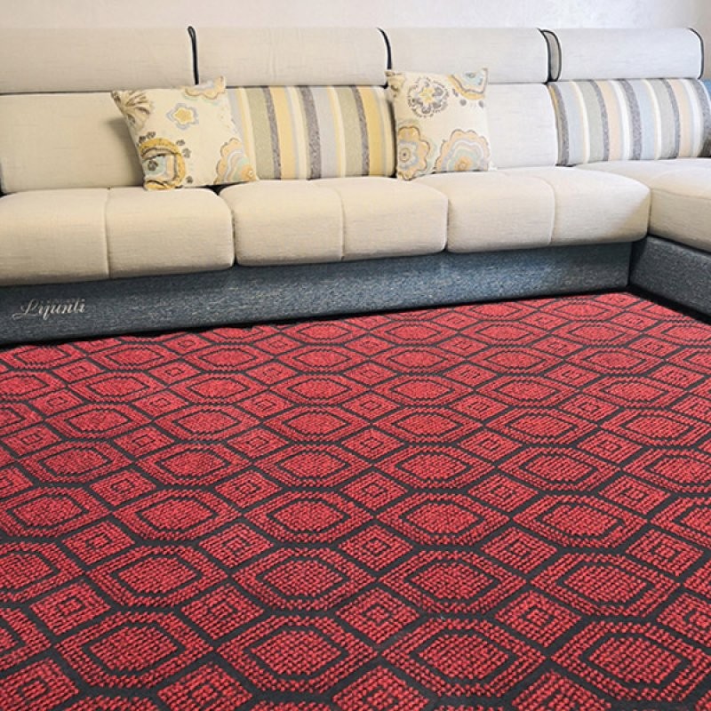 Needle Punched Double Color Jacquard Nonwoven Fabric Carpet